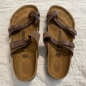 Birkenstock brown leather